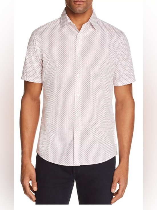Michael Kors Other - Michael Kors Jace Print Slim Fit Short Sleeve Button-Down Shirt.